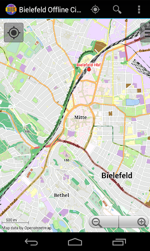 Bielefeld Offline City Map Screenshot 0