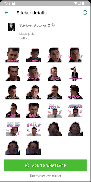 Stickers de Actores Screenshot 2