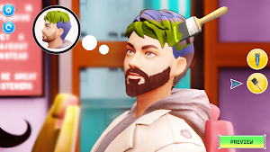 Barber Shop Hair Cut Sim Games Screenshot 0