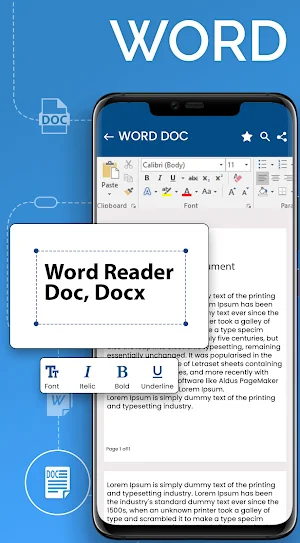 Docx reader & Word office Screenshot 0
