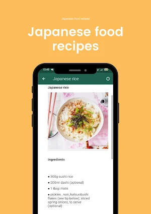 Japanese food recipes Screenshot 1