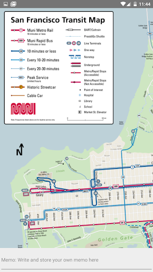 SAN FRANCISCO METRO BUS MAP Screenshot 3