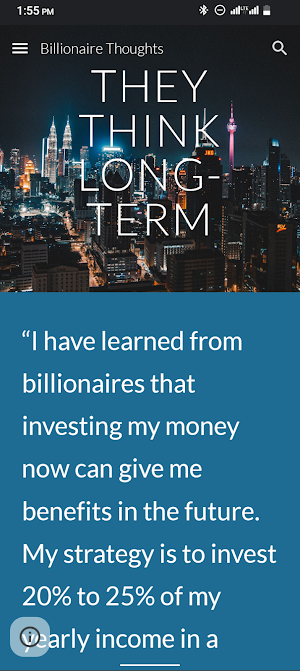 Billionaire Thoughts Screenshot 2