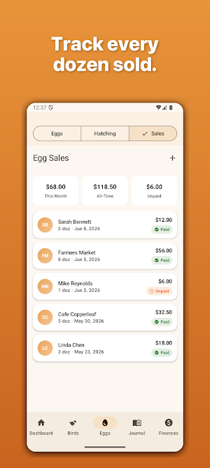 PoultryPal: Chicken & Egg Log Screenshot 2