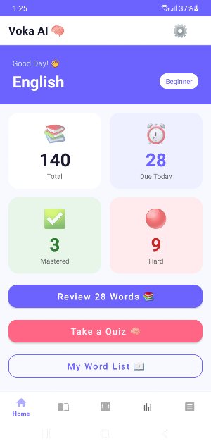 Voka AI Vocabulary Screenshot 0