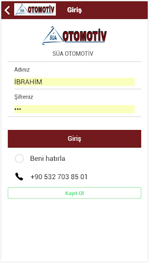 Süa Otomotiv B2B Screenshot 1