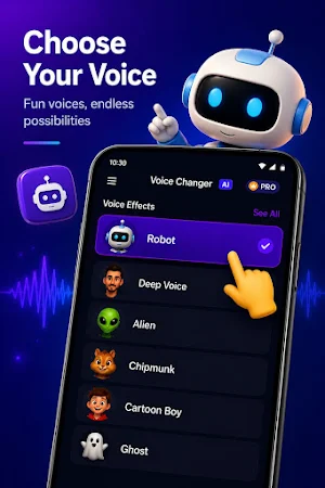 Voice Changer AI:Sound Effects Screenshot 1