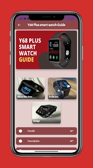 Y68 Plus smart watch Guide Screenshot 0
