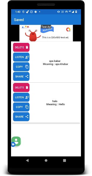 Indonesian To Malay Translator Screenshot 2