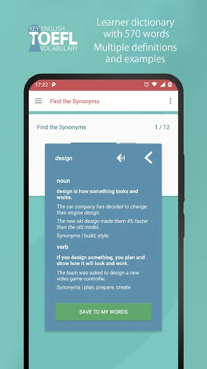 Key English | TOEFL Vocabulary Screenshot 3