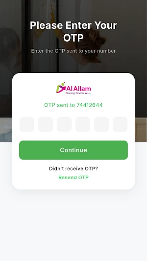 Alallam Cleaning App Screenshot 2