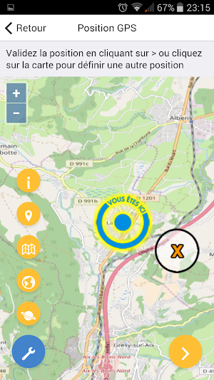 Geochasse Geoxys Screenshot 2
