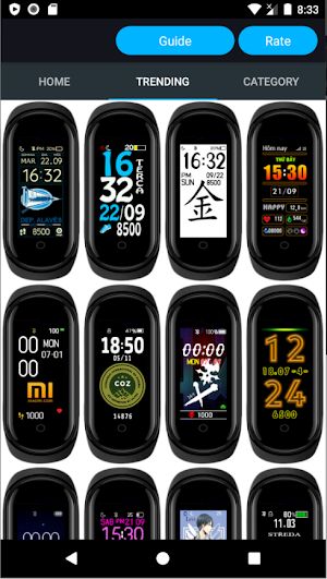Mi4Watch - WatchFace for Xiaomi Mi Band 4 Misfits Screenshot 1