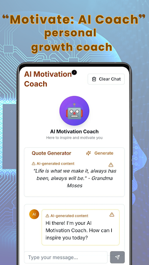 MotivateAI:Daily Quotes&Coach Screenshot 1