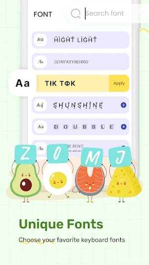 Emoji Keyboard & Fonts: Zomj Screenshot 2