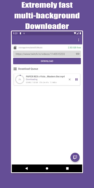 Video downloader for Twitch Screenshot 3