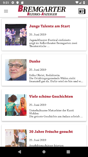 Bremgarter Bezirks Anzeiger Screenshot 0