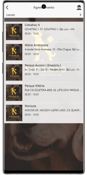 Império clínica e petshop Screenshot 1