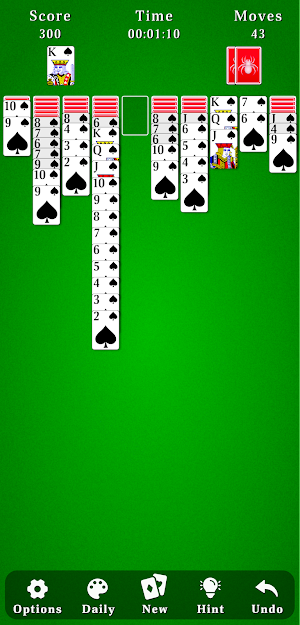 Spider Solitaire Screenshot 3