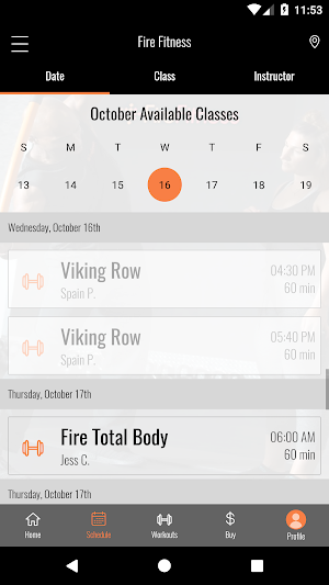 Fire Fitness Screenshot 1