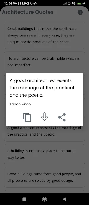 Architecture Quotes Screenshot 2