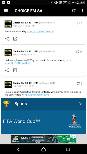 CHOICE FM SA Screenshot 0