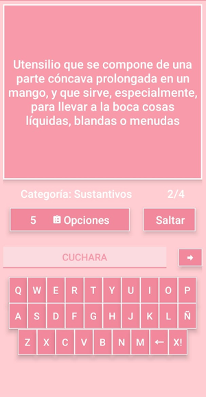 Vocabulario Quiz - Preguntas Screenshot 1