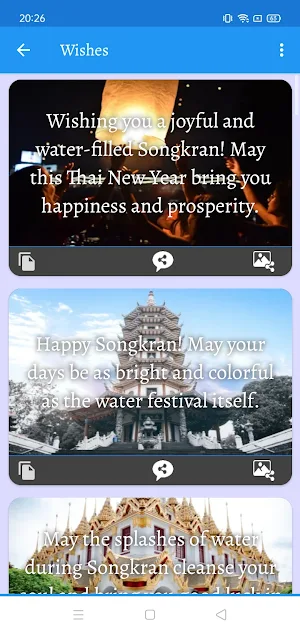 Songkran Wishes: Quotes Wishes Screenshot 3