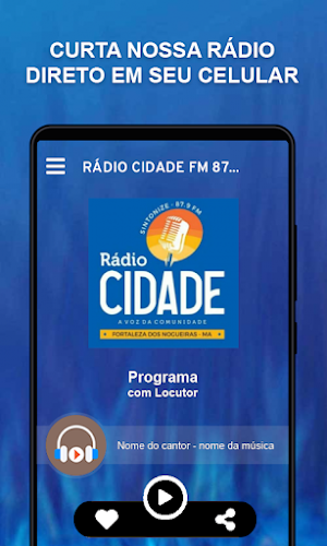 RÁDIO CIDADE FM 87,9 - FORTNOG Screenshot 0