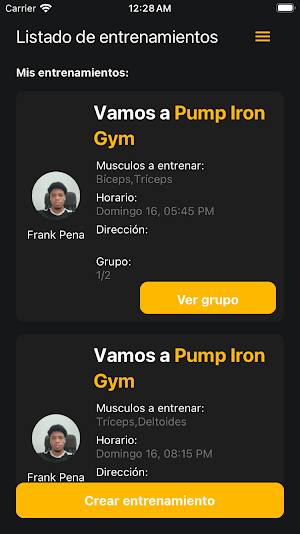 GymFriend - Conoce tu GymBro Screenshot 0
