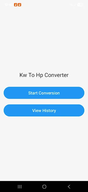Kw To Hp Converter Screenshot 0