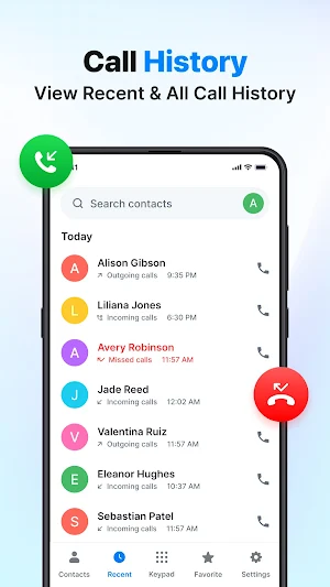 Contact - Phone Dialer & Calls Screenshot 2