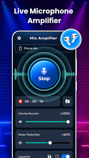 Microphone Amplifier: Live Mic Screenshot 0