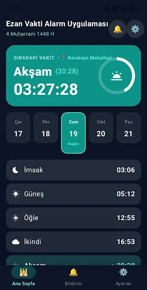Adhan Times Alarm: Prayer Screenshot 1