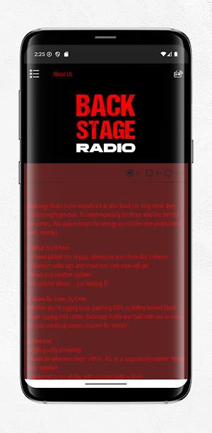 Backstage Radio UK Screenshot 3