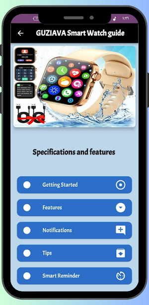 Guziava Smart Watch Guide Screenshot 1