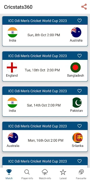 CricStats360 Screenshot 0