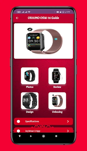 Oraimo OSW 16 Smartwatch Guide Screenshot 0