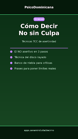Decir No-LímiteAsertividad TCC Screenshot 2