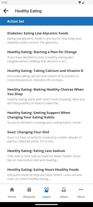 BCI FEP Healthy Rewards Screenshot 0