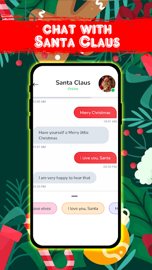 Santa Video Call Greeting Card Screenshot 1
