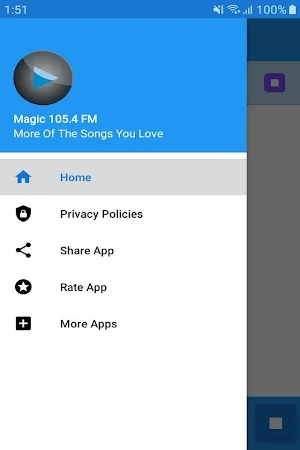Magic 105.4 FM Radio App Screenshot 1