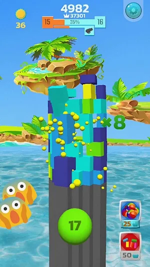 Color Tower Crash 3D: Arcade 2 Screenshot 3