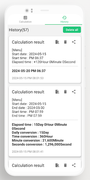 Time Calculator Screenshot 2