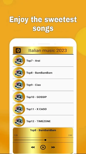 Italian music 2023 without net Screenshot 0