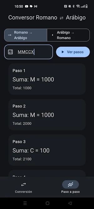Convertidor Números Romanos Screenshot 2