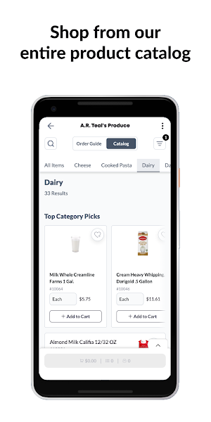 A.R. Teal Produce Screenshot 2