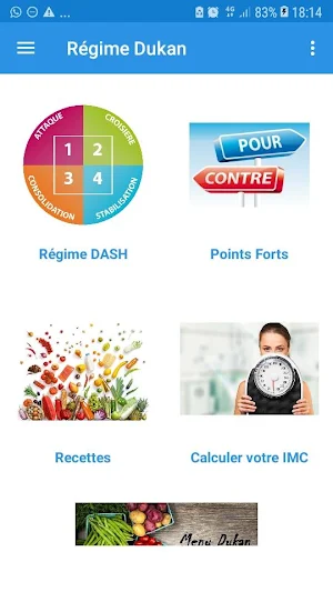 Régime Dukan recettes et detox Screenshot 0