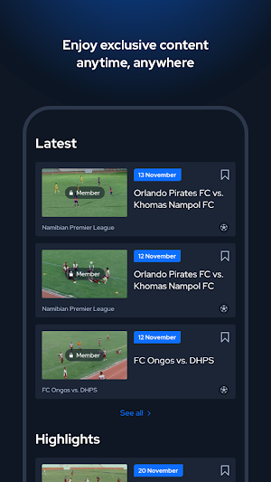 Gravity Live Sports Screenshot 2