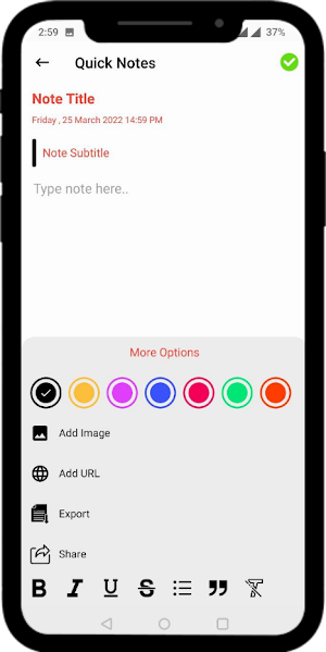 Quick Notes Screenshot 1